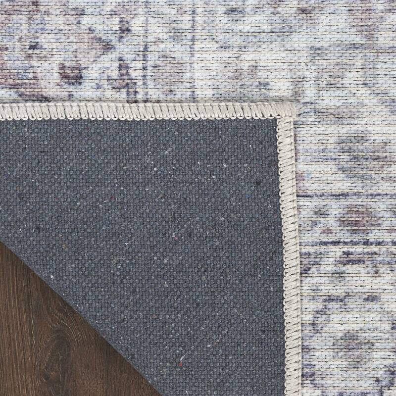 Nurim Power Loomed Distressed Floral Area Rug By HomeRoots - 8' Runner