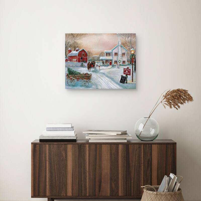 Christmas Tree Farm by Ruane Manning Canvas Art Print