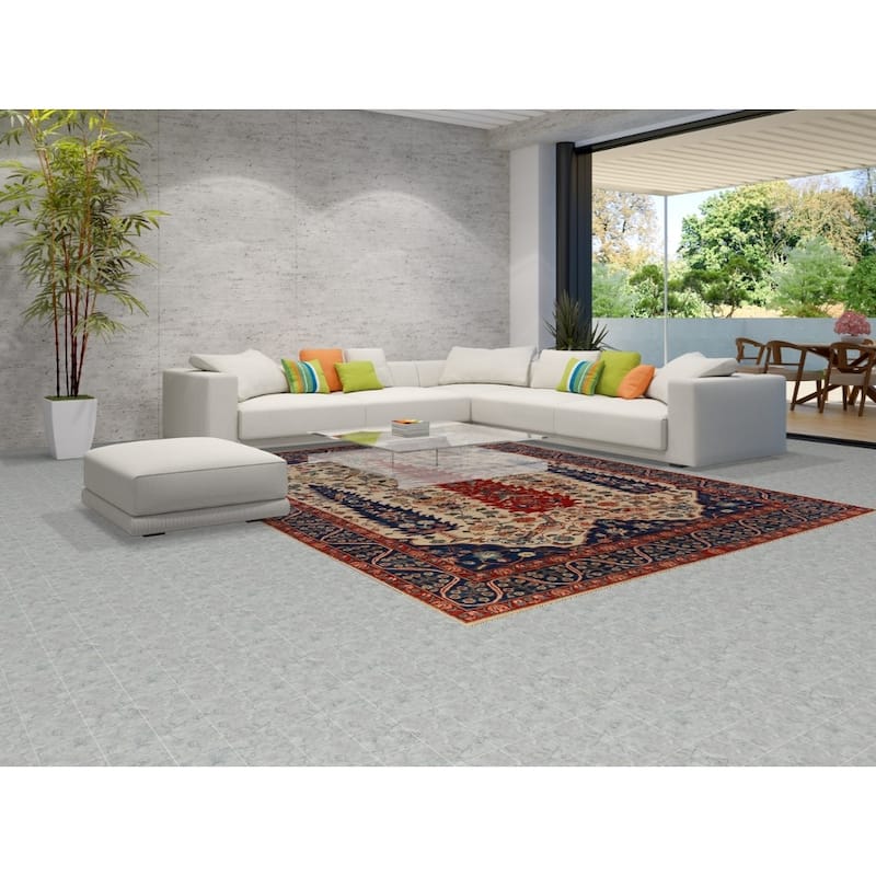 Vegetable Dye Ziegler Oriental Rug Hand-Knotted Wool Carpet - 8'11"x 11'9"