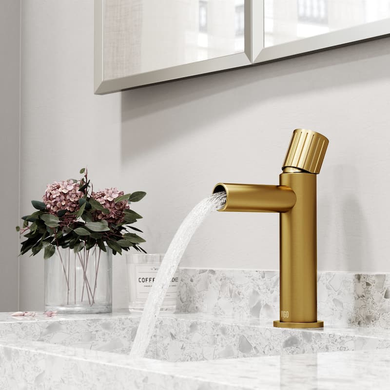 VIGO Ashford 8" H Single Handle Single Hole Bathroom Faucet