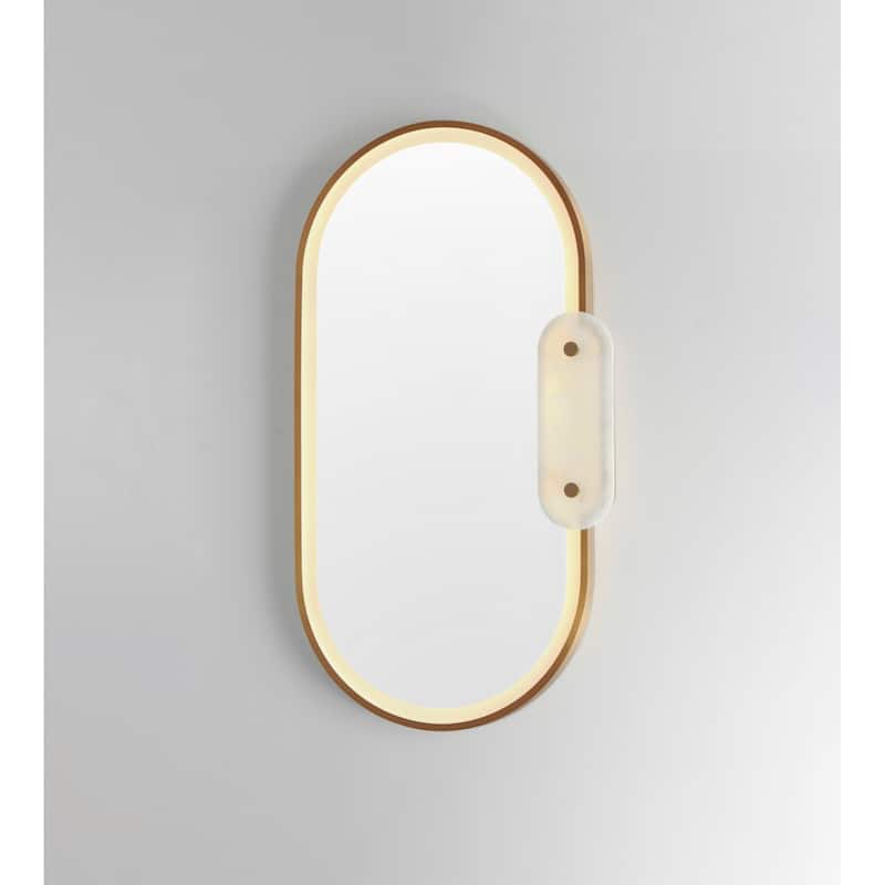 Studio M SM24800 Stonewall 22"W x 40"H Oval Beveled Accent Mirror