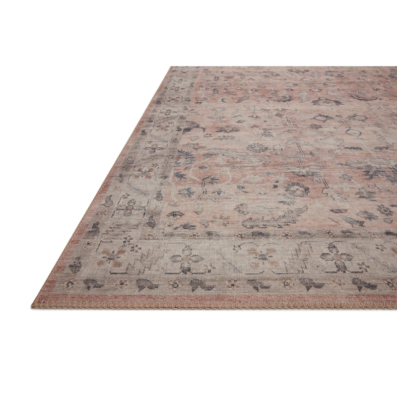 Alexander Home Venetian Printed Floral Distressed Rug