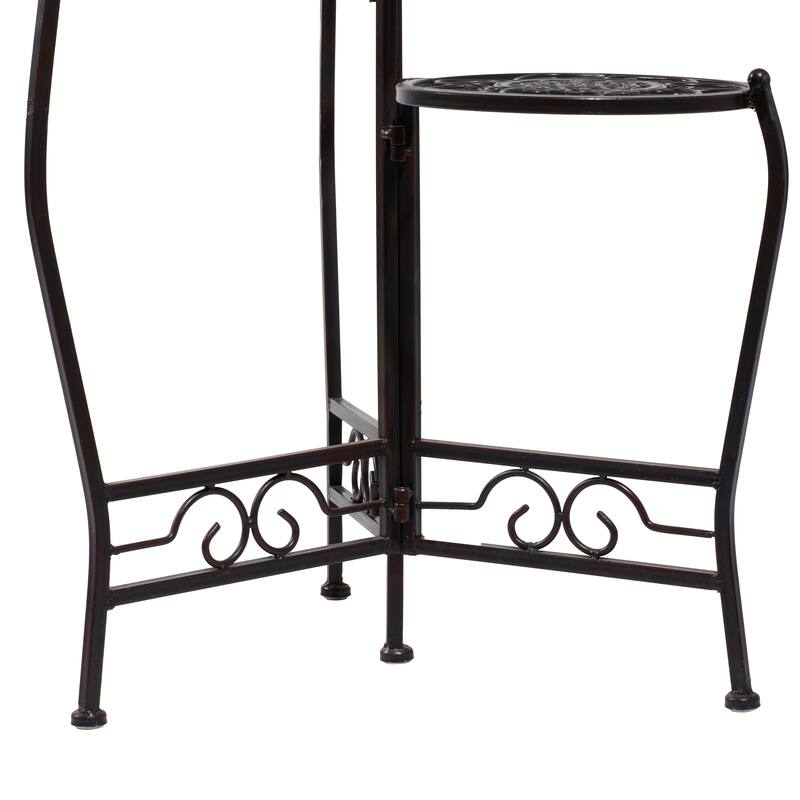 Metal Indoor Outdoor 3 Tier Floral Plantstand