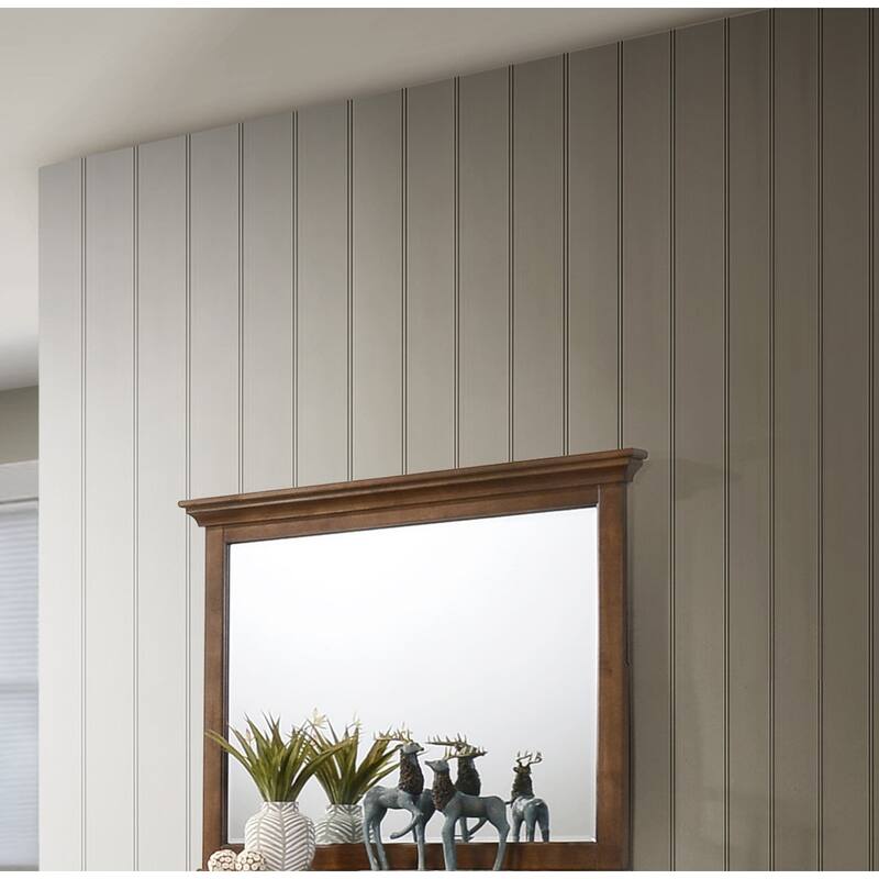 San Mateo Tuscan Brown Landscape Mirror