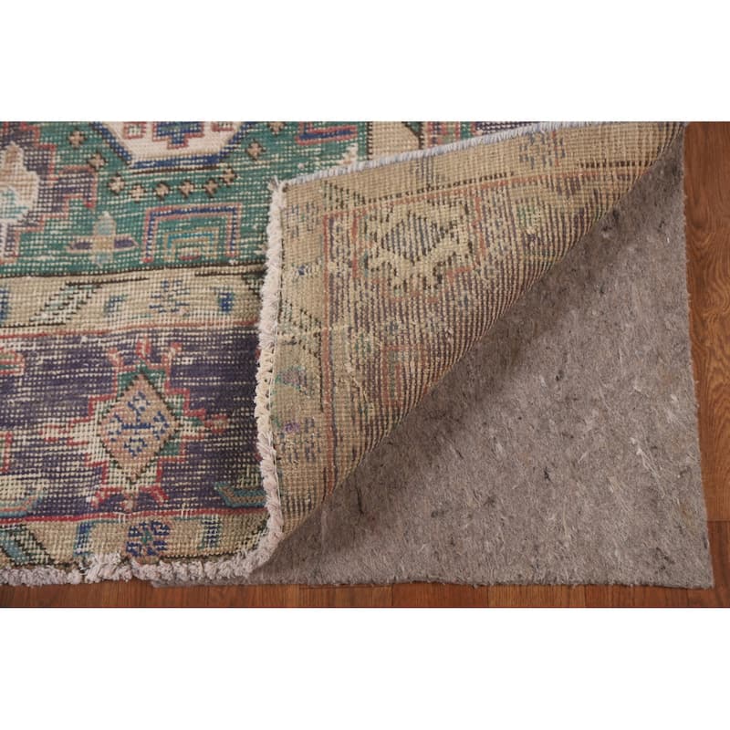 Distressed Tabriz Persian Antique Rug Home Décor Handmade Wool Carpet - 6'6" x 9'8"