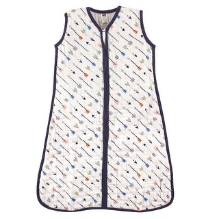Hudson Baby Infant Boy Muslin Cotton Sleeveless Wearable Sleeping Bag, Sack, Blanket, Arrow