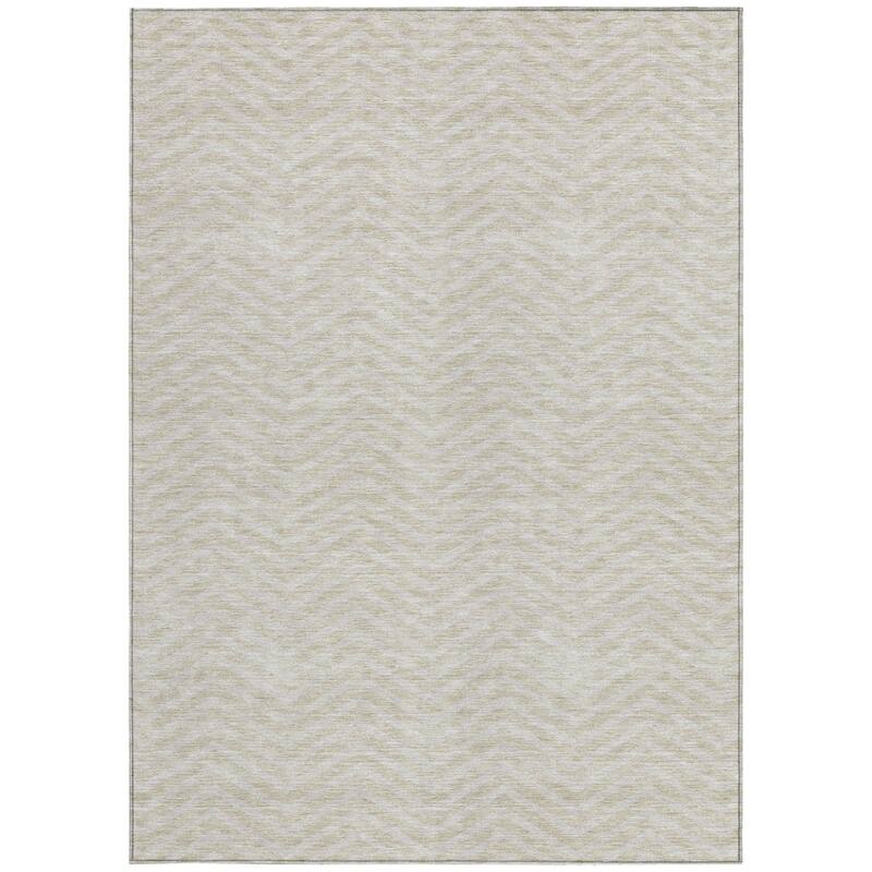 HomeRoots Chevron Transitional Rectangle Outdoor Rug