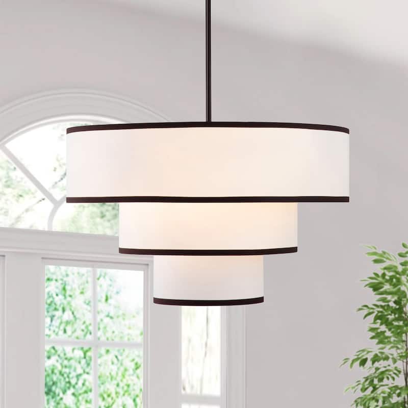 GetLedel 24 in. 5-Light Tiered Drum Chandelier