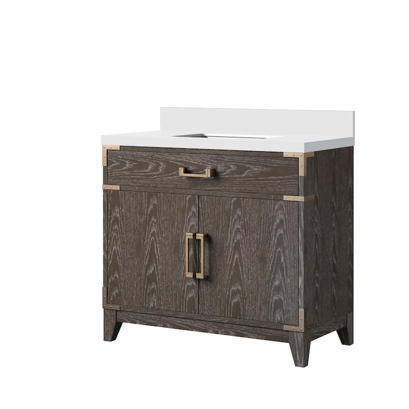 Laurel Bath Vanity with Cultured Marble Top and Sink