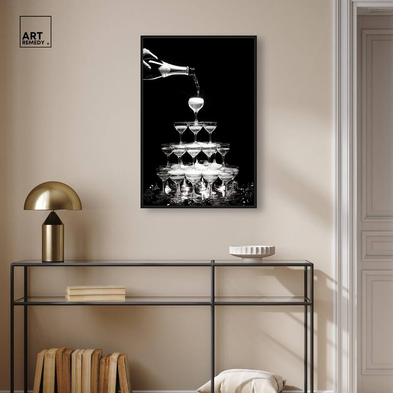 Flow of Fizz Canvas by Art Remedy