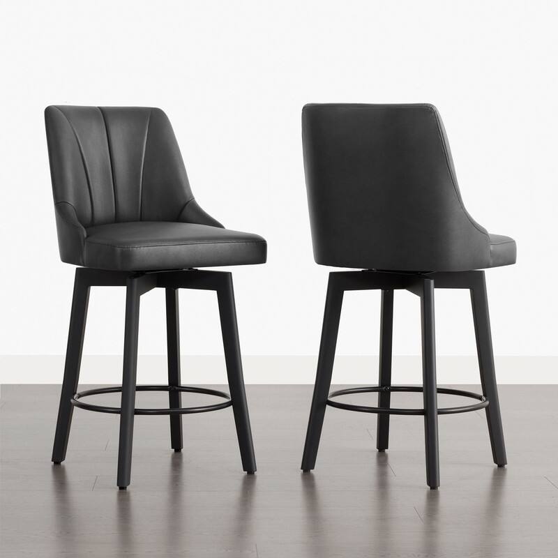 Spruce & Spring Modern Swivel Counter Height Bar Stool