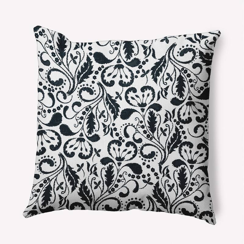 Aurora Polyester Indoor Pillow - Black - 18" x 18"