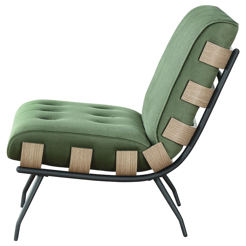 Aloma Upholstered Tufted Armless Accent Chair