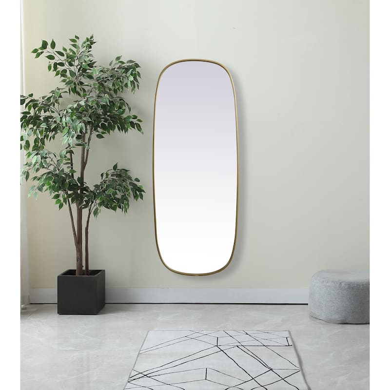 Elegant Lighting MR2B2460 Brynn 24" W x 60" H Oval Framed Bathroom