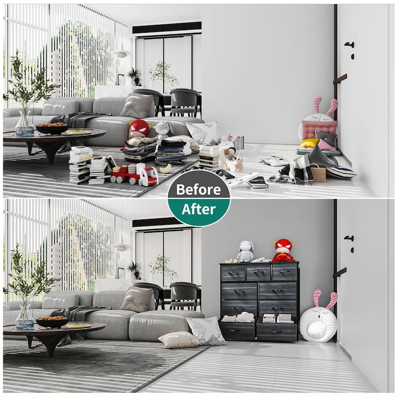 Modern Wide Dresser Storage Tower