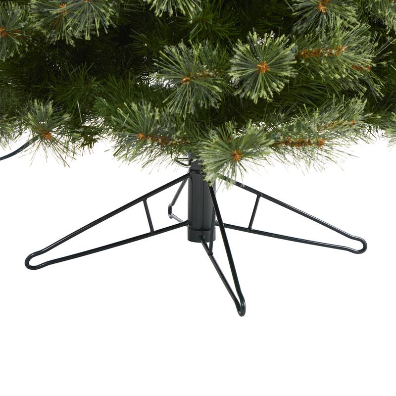 6.5ft. Cashmere Slim Artificial Christmas Tree with 350 Warm White Lights and 660 Branches - Stylish Festive X-Mas Glow