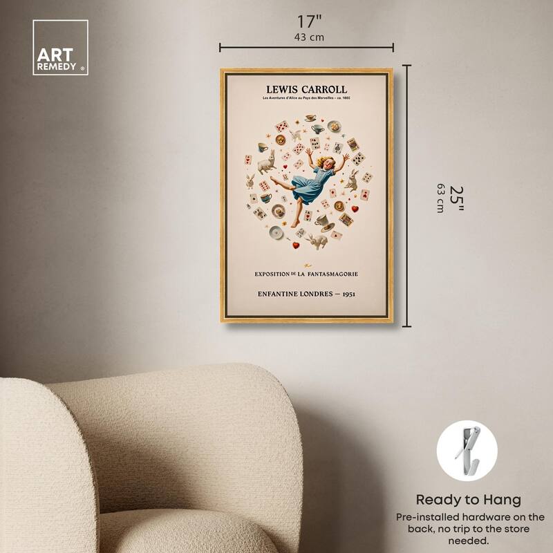 Carroll's Alice in Motion Canvas by Art Remedy