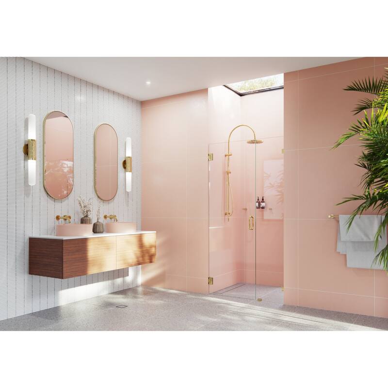 Glass Warehouse GW-WH-41 Illume 78" High x 41" Wide Hinged Frameless
