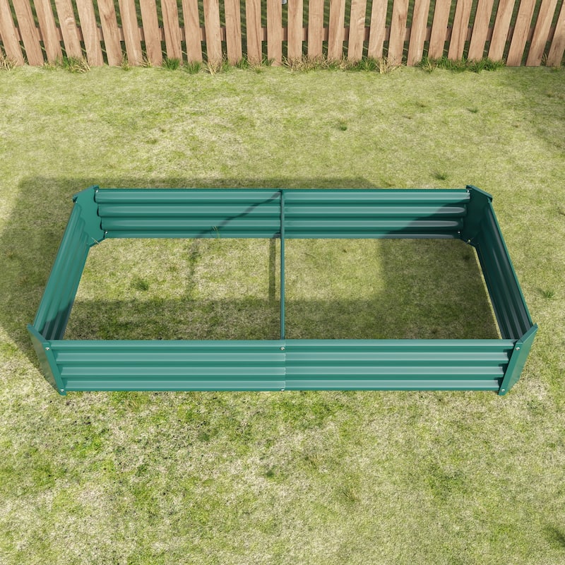 Metal Garden Bed,Rectangle Planter for Flowers Plants,Vegetables Herb