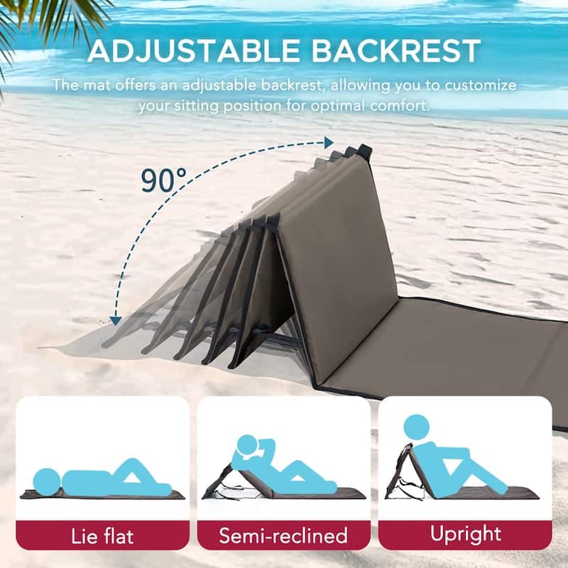 Sunjoy Ultra Light Folding Beach Chair Portable Lounge for Camping Travel