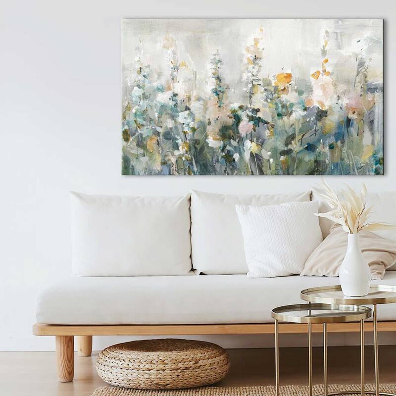 "Rustic Garden Neutral (Horizontal)" Print on Canvas