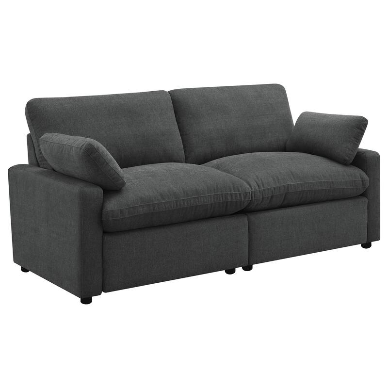 Collins Modular Power Loveseat Grey - Dark Grey