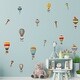 preview thumbnail 6 of 6, Walplus Colorful Hot Air Balloons Children Wall Stickers Nursery Decor