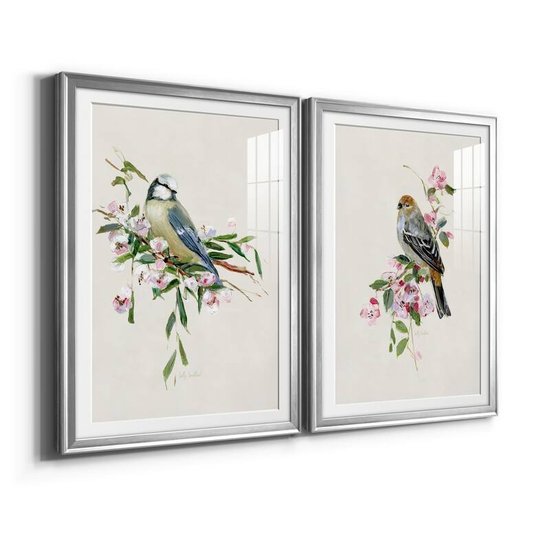 Spring Song Blue Bird Premium Framed Print - Ready to Hang