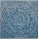 preview thumbnail 24 of 65, SAFAVIEH Handmade Ikat Jaycie Wool Rug 4' Square - Dark Blue/Multi - Square