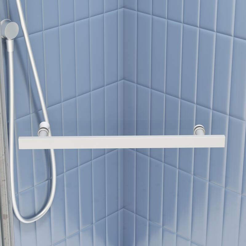 34.75'' W x 72'' H Semi-Frameless Neo-Angle Pivot Shower Door - 34.75" X 34.75" X 72"
