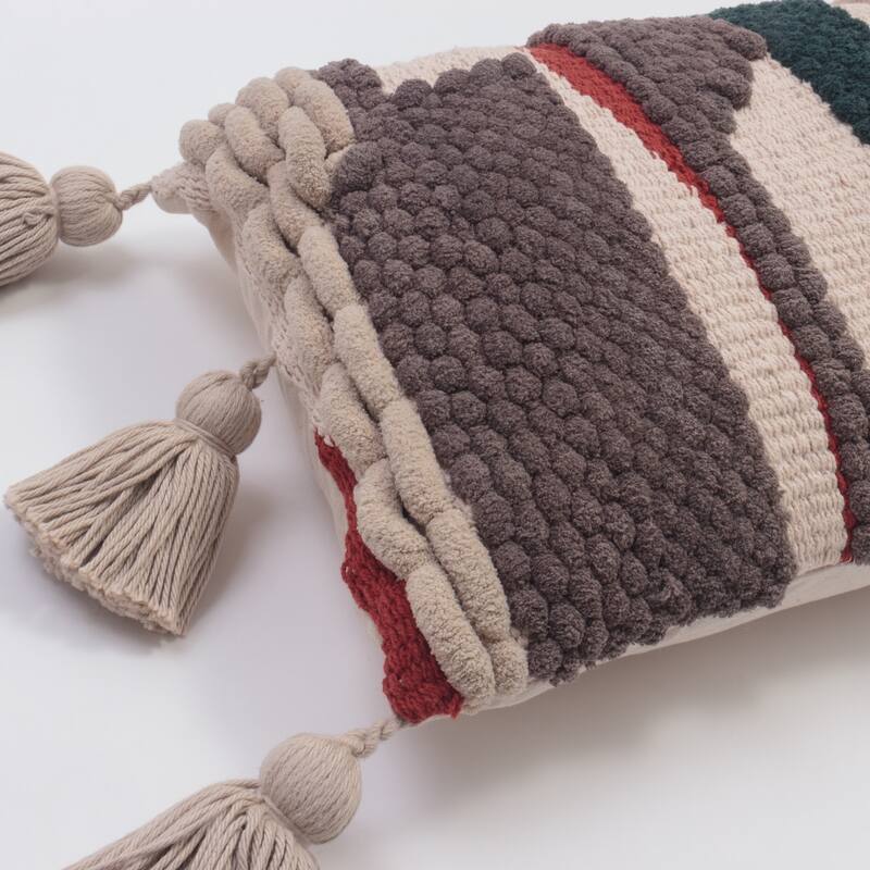 Cottage Home Chellie Multicolor Cotton Extra Long Bolster Pillow