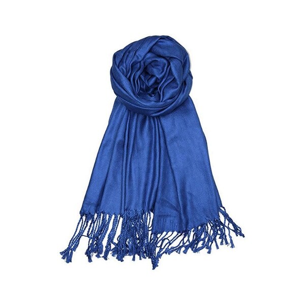 blue scarf
