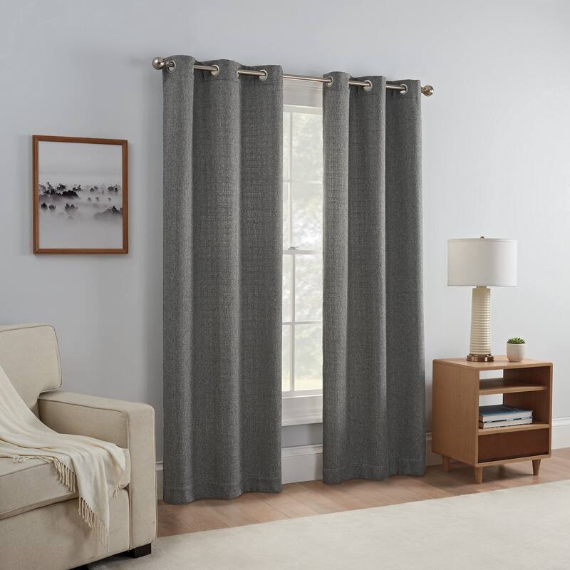 Eclipse Carter Room Darkening Window Curtains, 2 Panels