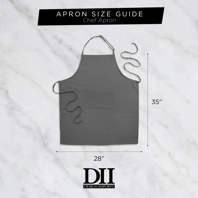 Pinstripe Unisex Cotton Kitchen Chef Apron - 35" - Nautical Blue and White