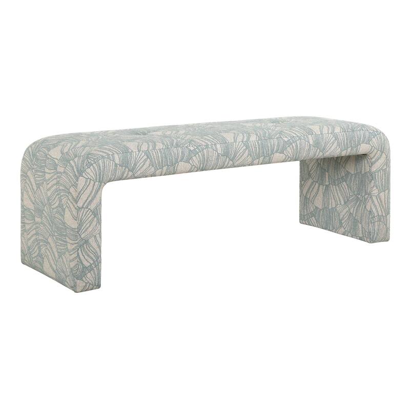 Uttermost Amie Spa Blue Bench - 54" W x 18" H x 19" D