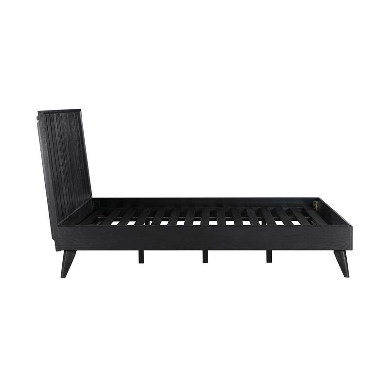 Carnaby Platform Bed Frame in Black Wood