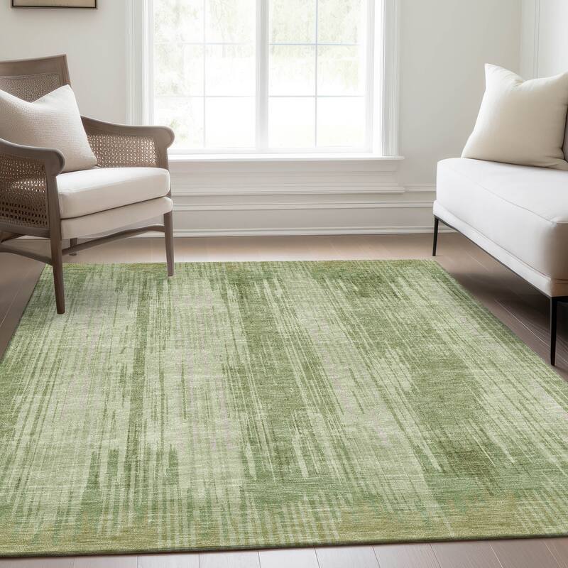 Premium Washable Super Soft Transitional Stripes Mayfield Rug