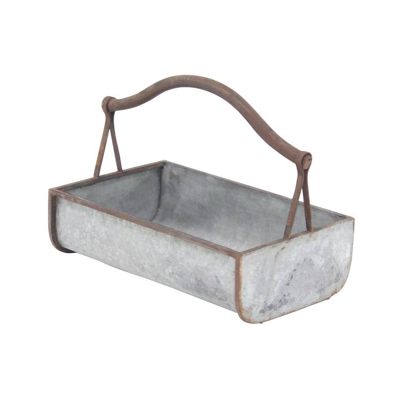 Grey Iron Farmhouse Planter (Set of 2) - 18 x 12 x 16