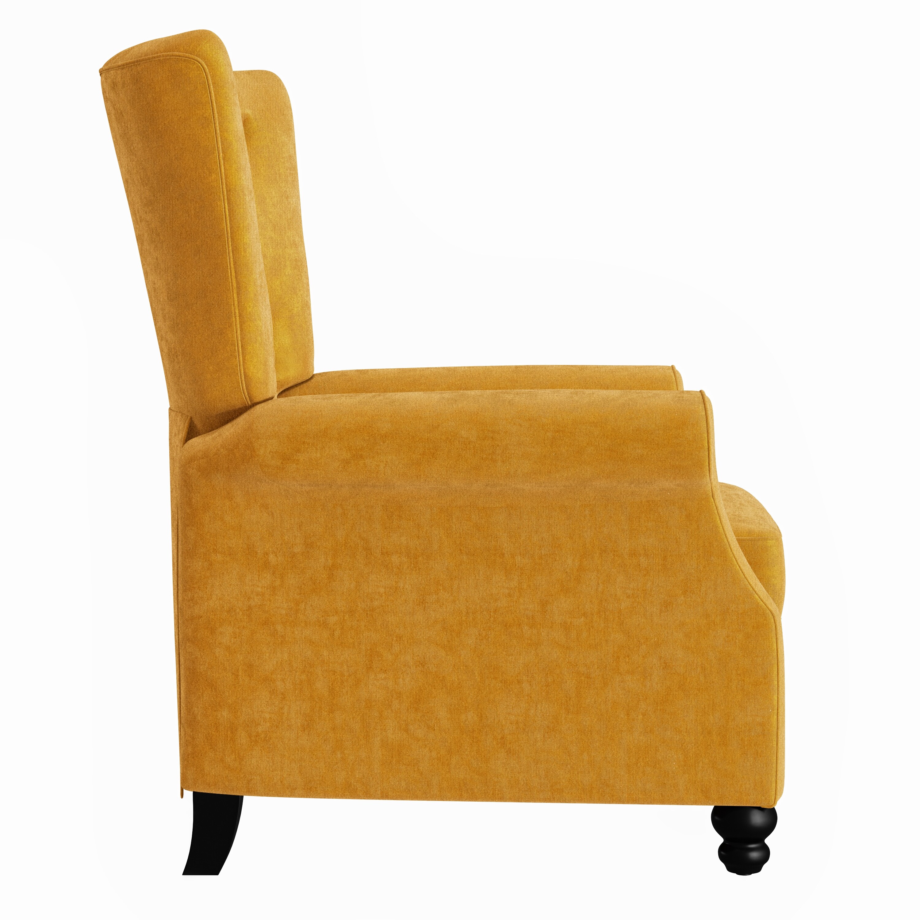 Copper grove velvet discount push back recliner chair
