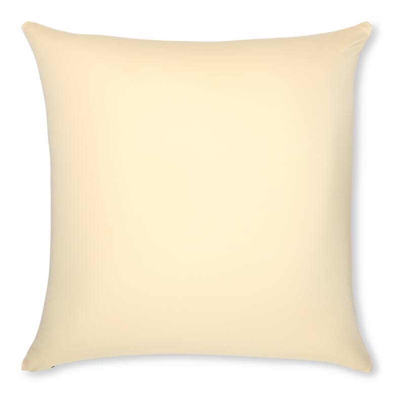 Throw Pillow Cozy Soft Microbead Off White Creme: 1 Pc