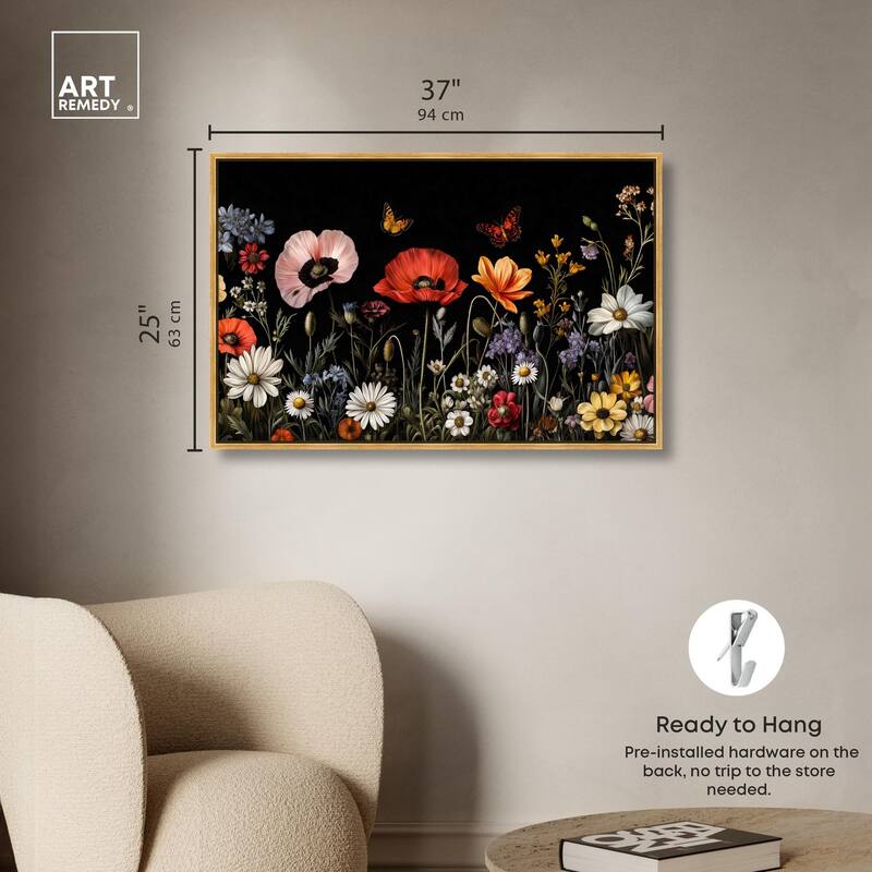 Wildflower Panorama Canvas by Art Remedy