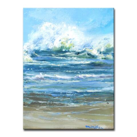 'Crashing Wave' Wrapped Canvas Wall Art by Dana McMillan