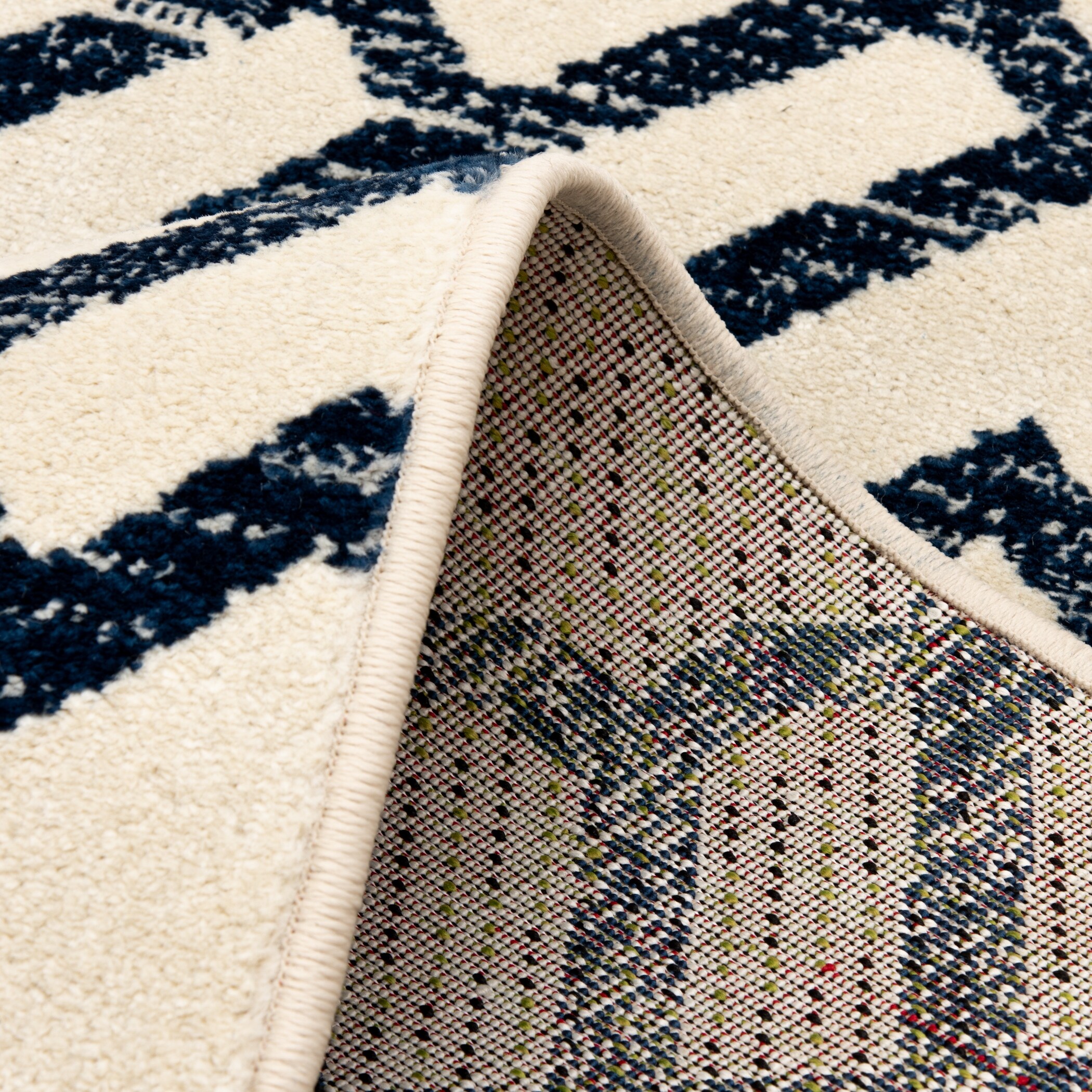 Trisha Yearwood Home Newell Snow Sapphire Indoor Outdoor Area Rug Overstock 31476000