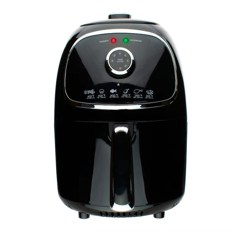 Brentwood 2 Quart Small Electric Air Fryer Black