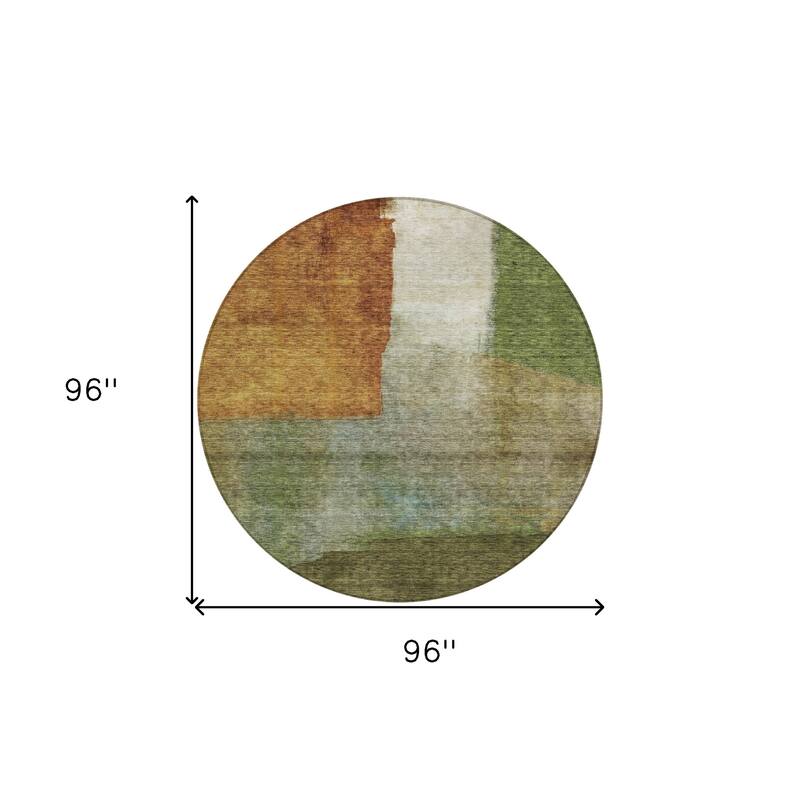 HomeRoots Abstract Transitional Rectangle Outdoor Rug