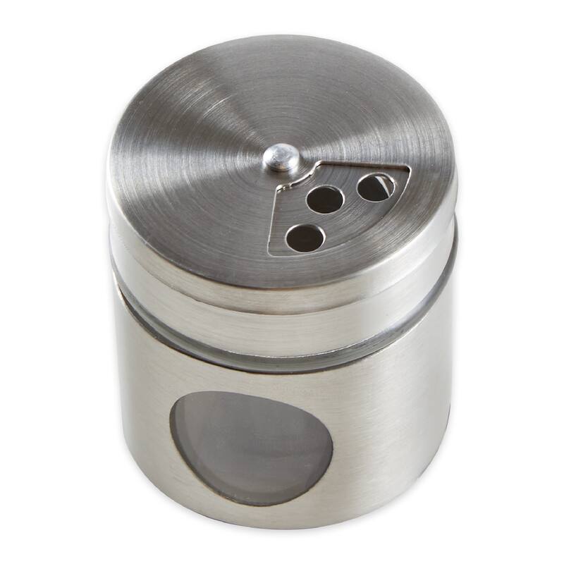Glass and Steel Spice Shaker Select from Multiple Sizes