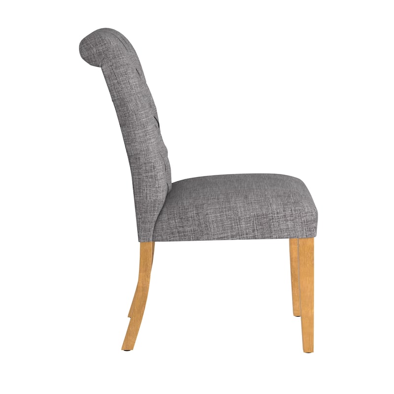 Benchwright Premium Tufted Rolled Back Parsons Chairs (Set of 2) by iNSPIRE Q Artisan