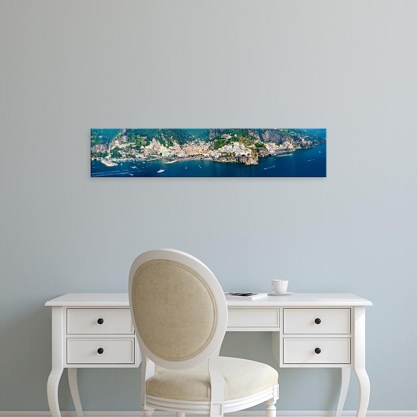 Easy Art Prints Panoramic Image 'View of towns, Amalfi, Atrani, Amalfi Coast, Salerno, Campania, Italy' Canvas Art