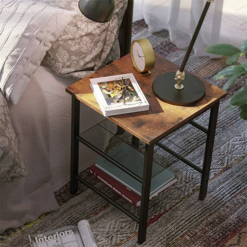 Nightstand Set of 2 Side Tables
