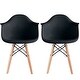 preview thumbnail 15 of 15, 2xhome Set of 2 Kids Toddler Armchair Natural Wood legs For Children Child Preschool Kitchen Dining Home Living Room Play Black